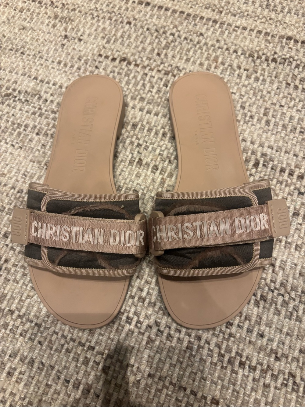 Christian Dior Macrocannage Dio(r)evolution Slide Sandals